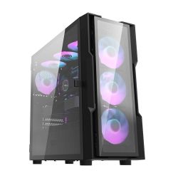  Darkflash Darkflash DK431 Glass Computer Case + 4 fans (black)