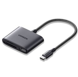  UGREEN UGREEN CM387 Krtya + USB olvas, USB-C (fekete)