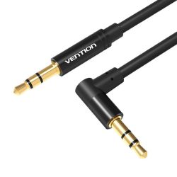  Vention Mini jack 3,5mm AUX 90 degree cable Vention BAKBD-T 0.5m (black)