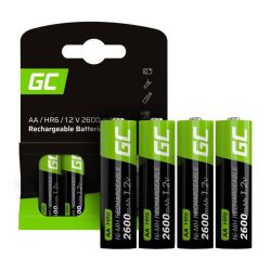  Green Cell Green Cell Rechargeable Batteries Sticks 4x AA R6 2600mAh