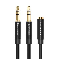  Vention 2x 3.5mm Audio Cable 0.3m Vention BBUBY Black