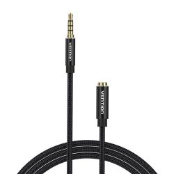  Vention TRRS 3.5mm Male to 3.5mm Female Audio Extender 1,5m Vention BHCBG Black