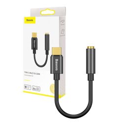  Baseus Baseus L54 USB-C audioadapter + 3,5 mm-es mini jack (fekete)