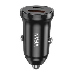  Vipfan Vipfan C03 auts tlt, USB + USB-C, 20W, PD + QC 3.0 (fekete)