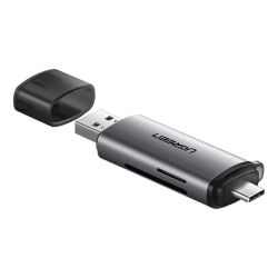  UGREEN UGREEN USB + USB-C adapter SD + microSD krtyaolvas (szrke)