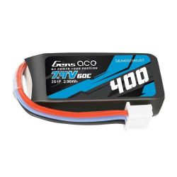  Gens ace Gens Ace 400mAh 7.4V 60C 2S1P JST akkumultor 7.4V 60C JST