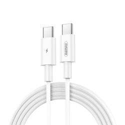  Remax Cable USB-C do USB-C Remax Marlik, 1m, 100W (white)