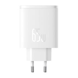  Baseus Wall charger Baseus OS-Cube Pro 2xUSB-C + USB, 65W (white)