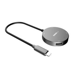  Dudao Hub Dudao A15B 4w1, USB 3.0 + 3x USB 2.0 to USB-C (grey)