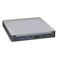  INVZI INVZI MagHub 8-in-1 USB-C Docking Station / Hub for iMac with SSD Bay (Gray)