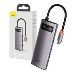  Baseus Baseus Metal Gleam Series 5 az 1-ben hub, USB-C - 3x USB 3.0 + HDMI + USB-C PD