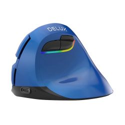  Delux Vezetk nlkli fggleges egr Delux M618Mini BT / 2.4G 4000DPI RGB (kk)