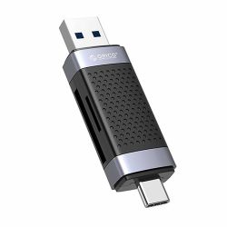  Orico Orico CD2D-AC2-BK-EP TF/SD memory card reader, USB + USB-C (black)