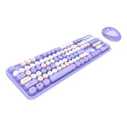   MOFII Wireless Keyboard+Mouse Sweet Purple