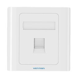  Vention 1-Port Keystone Wall Plate 86 Type Vention IFAW0 White