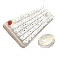  MOFII Wireless keyboard + mouse set MOFII Sweet 2.4G (White-Beige