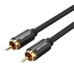  Vention RCA Audio Cable 1m Vention VAB-R09-B100 Black Metal