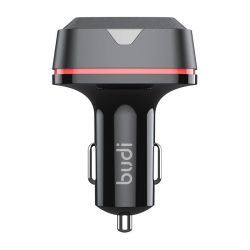  Budi Budi car charger, USB + 2x USB-C, 60W, PD + QC (black)