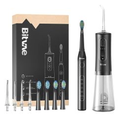  Bitvae Sonic toothbrush with tips set and water flosser Bitvae D2+C2 (black)