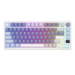  Royal Kludge Wireless mechanical keyboard Royal Kludge RKM75 RGB, Silver switch (blue)