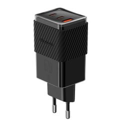  Mcdodo Charger GaN 65W Mcdodo CH-1501, 2x USB-C, USB-A (black)