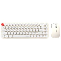  MOFII Wireless keyboard + mouse set MOFII Bean 2.4G (White-Beige)