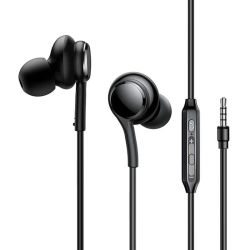  Joyroom Wired Earphones JR-EW02, Half in Ear (Black)