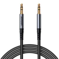  Joyroom Joyroom SY-A08 AUX cable 3.5mm mini jack to 3.5mm mini jack, braided, 1.2m (black)