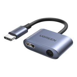  UGREEN UGREEN CM231 Audioadapter USB-C - mini jack 3.5mm (szrke)