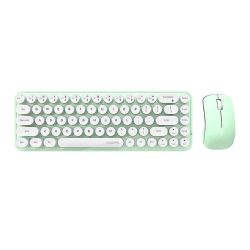  MOFII Wireless keyboard + mouse set MOFII Bean 2.4G (White-Green)