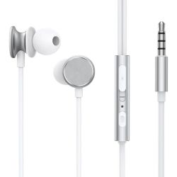  Joyroom Wired Earphones JR-EW03, Half in Ear (Silver)